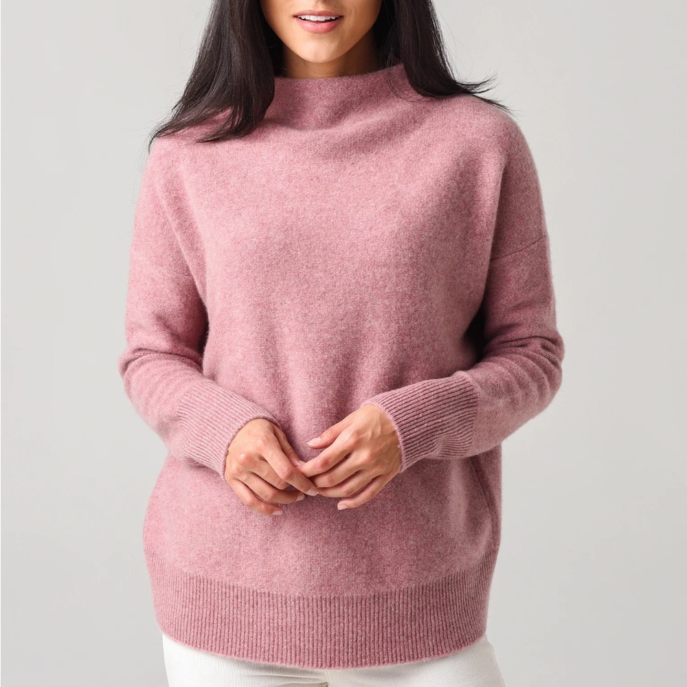 VINCE Funnel Neck Cashmere Sweater